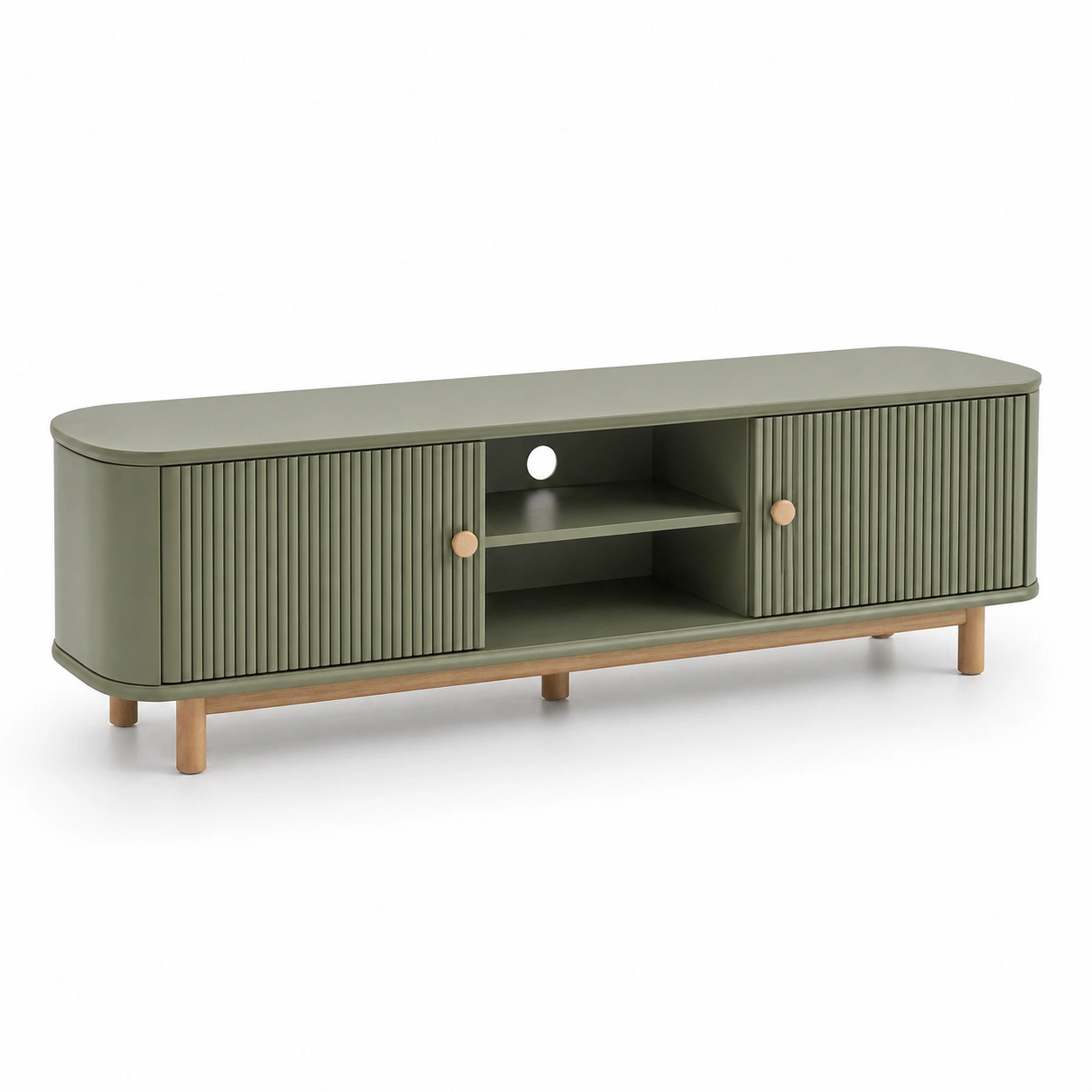 Mueble TV madera marron-damvero